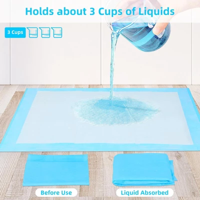 FUN LITTLE TOYS 28" X 30" 50 Pcs Premium Disposable Training Pads, Pee Pads, Training Pads, Disposable Puppy Pee Pads, Quick Absorb And Odor Control 4 FUN LITTLE TOYS 28" X 30" 50 Pcs Premium Disposable Training Pads, Pee Pads, Training Pads, Disposable Puppy Pee Pads, Quick Absorb And Odor Control - Image 4