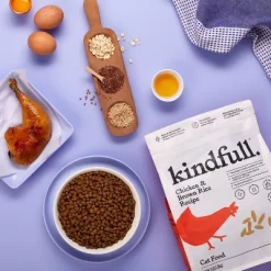 Chicken And Brown Rice Dry Cat Food - Kindfull™