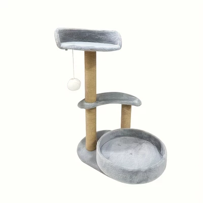 Multi-tiered Cat Tree With Scratching Posts And Interactive Ball Toy - Perfect Indoor Cat Furniture For Play And Rest 5 Multi-tiered Cat Tree With Scratching Posts And Interactive Ball Toy - Perfect Indoor Cat Furniture For Play And Rest - Image 5
