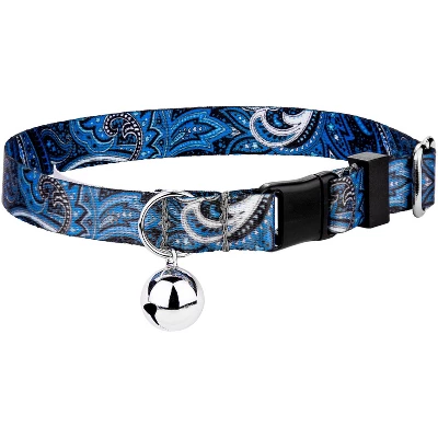 Country Brook Petz Blue Paisley Cat Collar 4 Country Brook Petz Blue Paisley Cat Collar - Image 4