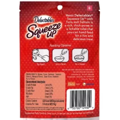 Delectables Squeeze Up Tuna And Salmon Cat Treats - 4ct