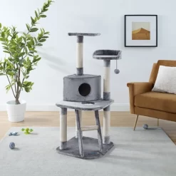 Sam's Pets Chachi 49" Cat Tree In Gray