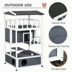Akoasm Wooden Cat Shelter & House With Asphalt Roof, Escape Doors And Jumping Platform-Gray 18 Akoasm Wooden Cat Shelter & House With Asphalt Roof, Escape Doors And Jumping Platform-Gray -BlueBuffalo Sales Store GUEST 3d87248f a32f 4777 88e8 e26d1e416f5f 1