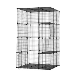 DOMETOUR 3-Tier Wire Cat Cage, Large Kennels Playpen With 3 Platforms, 3 Ramp Ladders And 4 Doors, 42" X 42" X 72", Black 20 DOMETOUR 3-Tier Wire Cat Cage, Large Kennels Playpen With 3 Platforms, 3 Ramp Ladders And 4 Doors, 42" X 42" X 72", Black -BlueBuffalo Sales Store GUEST 3e93e51d cda3 4e86 b424 a42620074471