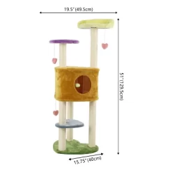 Aisling 4-Tier Modern Sisal Heart Cat Tree With Scratching Posts, Napping Perch, And Dangling Toys -BlueBuffalo Sales Store GUEST 3f49d178 c251 4cd5 8cc1 dd8477a2dbd6