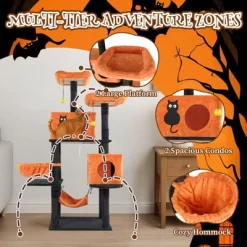 Karl Home 61 Inch Halloween Cat Tree Large Multi-Level Cat Activities Furniture With 2 Spacious Cat Condos -BlueBuffalo Sales Store GUEST 4139256b b87d 4993 8af2 25fda7b94af0