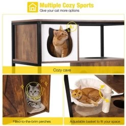 Aivituvin Wooden 3-Story Cat Condo With Litter Box Enclosure| Strong Iron Frame-AIR102 /102-I -BlueBuffalo Sales Store GUEST 42582692 1fdf 42ae bb1f f9bce0a9b521