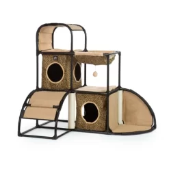 Prevue Pet Products Catville Townhome - Leopard Print Deco Style 7235.