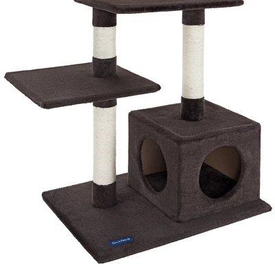 Sam's Pets Randolph 43" Brown Cat Tree 5 Sam's Pets Randolph 43" Brown Cat Tree - Image 5