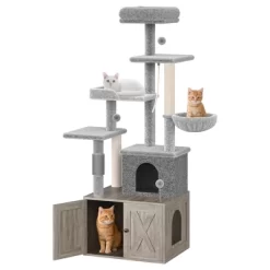 Cat Tree With Litter Box Enclosure, Hidden Cat Washroom Furniture,All-in-One Indoor Kitten House -BlueBuffalo Sales Store GUEST 4391c9ba dd60 4896 9456 4da1e2167c35 1
