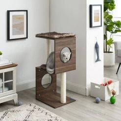 Sam's Pets Sheree 34" Cat Tree In Dark Brown -BlueBuffalo Sales Store GUEST 441e8ac4 db1a 4994 9d51 63f6a4fbd2ea