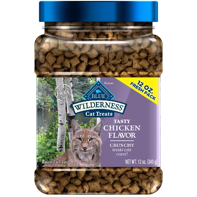 Blue Buffalo Wilderness Grain Free Chicken Flavor Crunchy Cat Treats 6 Blue Buffalo Wilderness Grain Free Chicken Flavor Crunchy Cat Treats - Image 6