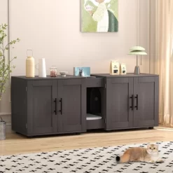 55" Litter Box Enclosure Furniture For 2 Cats,TV Stand/Cabinet Storage Grooves For Living Room 18 55" Litter Box Enclosure Furniture For 2 Cats,TV Stand/Cabinet Storage Grooves For Living Room -BlueBuffalo Sales Store GUEST 45ec3b20 fc20 429e 893e 22262f4814b6