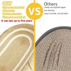 61CM Extra Large Sisal Cat Scratching Board, Scratching Resistant Hemp Rope Cat Bed Integrated Cat Claw Plate Basin Large Cat Claw Grinding Sofa -BlueBuffalo Sales Store GUEST 4677fa23 195c 4779 83b2 388c2a8e23f4