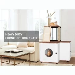 2-in-1 Multi-Level 48.8 Inch Cat Tree With Hidden Litter Box Enclosure-Includes Scratching Posts, Toy Balls, Play Area & Storage Cabinet For Cats 16 2-in-1 Multi-Level 48.8 Inch Cat Tree With Hidden Litter Box Enclosure-Includes Scratching Posts, Toy Balls, Play Area & Storage Cabinet For Cats -BlueBuffalo Sales Store GUEST 46aa5e66 b04e 4e24 9891 4412a235d4d3 2