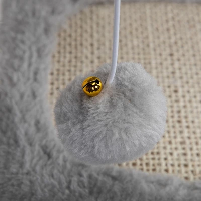 Lyngins Modern Double Level Cat Tree,Cat Tower Cat Condo Posts Kitty Pet Play House For Indoor,Gray 4 Lyngins Modern Double Level Cat Tree,Cat Tower Cat Condo Posts Kitty Pet Play House For Indoor,Gray - Image 4