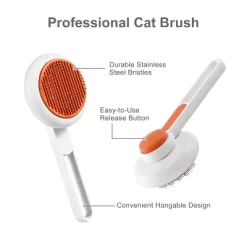 BABYYER Cat Brush With Release Button, Pet Grooming Brushes For Shedding, Suitable For Long And Short Haired Cats And Dogs -BlueBuffalo Sales Store GUEST 47e931af f068 40a6 80b7 68b16dc2d7f5