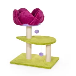 Prevue Pet Products Flower Power Cat Scratching Post, Green & Pink Fabric 7320 -BlueBuffalo Sales Store GUEST 481f8f2c 0b95 42a6 9ebb d3f6dc41c3c5