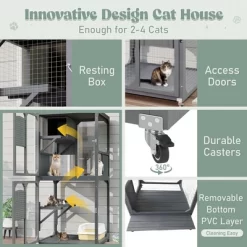 Gulches 48in H X 48in W X 36in D SkyCatio Cat Enclosure Gray 1 Pack Multi Cat Livestock Supplies Product Type 14 Gulches 48in H X 48in W X 36in D SkyCatio Cat Enclosure Gray 1 Pack Multi Cat Livestock Supplies Product Type -BlueBuffalo Sales Store GUEST 484dd2b9 5646 4f06 a6bf e5241b7397dd 1