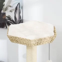 PawHut 47" Cat Tree Kitty Activity Center, Cat Climbing Toy With Cattail Fluff, Bed, Condo, Sisal Scratching Post, And Hanging Ball, Natural -BlueBuffalo Sales Store GUEST 489611c6 ec61 48a8 b34d 04b8b1dfec4e 2