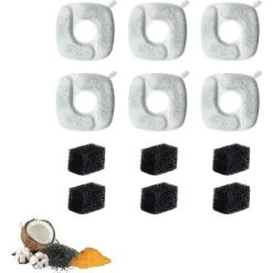 Nispira Cat Water Fountain Filter Replacement Filters For Veken 67oz, 95oz, 135oz Automatic Pet Fountain Dog Water Dispenser, 6 Packs -BlueBuffalo Sales Store GUEST 48e8d22f 6235 4fea a49a b43b136147e9