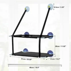 Unique Bargains Cat Window Perch 20.08"x12.2"x11.02" 1 Pc