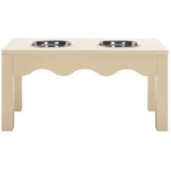 Lilith Double Pet Feeder - Removable Stainless Steel Bowls - Cat/Dog - PET5702 - Safavieh Pets -BlueBuffalo Sales Store GUEST 4926651d b0fb 43a8 b3d8 9f74731aa3e8