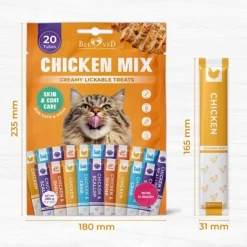Creamy Lickable Cat Treats & Wet Squeeze Tubes – Chicken Mix, Liquid Cat Snacks, Skin & Coat Care, Multivitamin Treats - 20 Sticks -BlueBuffalo Sales Store GUEST 496a36b8 6692 4a47 ac9f 8e2bcd8be597
