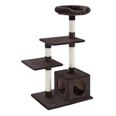 Sam's Pets Randolph 43" Brown Cat Tree 2 Sam's Pets Randolph 43" Brown Cat Tree - Image 2
