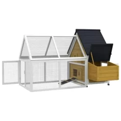 Resenkos Rabbit Hutch, Duck Cage Hutch,Chicken Coop,65" Chicken Coop Wooden Chicken House Rabbit Hutch With Nesting Box, Ramp, Run, Yellow Natural -BlueBuffalo Sales Store GUEST 4a84223c c0c2 437f 9adc 5ab38081720d
