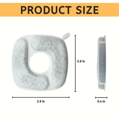 Nispira Cat Water Fountain Filter Replacement Filters For Veken 67oz, 95oz, 135oz Automatic Pet Fountain Dog Water Dispenser, 12 Packs 1 Nispira Cat Water Fountain Filter Replacement Filters For Veken 67oz, 95oz, 135oz Automatic Pet Fountain Dog Water Dispenser, 12 Packs