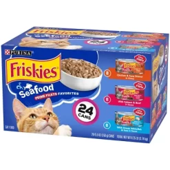 Purina Friskies Seafood Prime Filets With Chicken, Beef And Seafood Wet Cat Food - 5.5oz/24ct Variety Pack -BlueBuffalo Sales Store GUEST 4b240280 ca76 47b1 a2a7 43c5b0b6d3ee