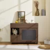 Cat Litter Box Enclosure, Hidden Litter Box Furniture Cabinet, Cat House Side End Table With Scratching Pad, Cat Washroom Indoor Fit Most Litter Box