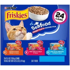 Purina Friskies Seafood Prime Filets With Chicken, Beef And Seafood Wet Cat Food - 5.5oz/24ct Variety Pack -BlueBuffalo Sales Store GUEST 4c283700 7cfa 47ac 8604 13fa54add2b3