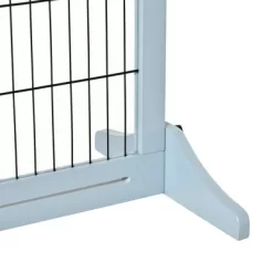 Resenkos 72" W X 27" H Extra Wide Freestanding Pet Gate With Adjustable Length Dog, Cat, Barrier For House, Doorway, Hallway, Natural -BlueBuffalo Sales Store GUEST 4c2bc008 5bfb 4a96 b813 3959a4891286