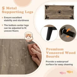 Tangkula Cat Litter Box Enclosure 5-in-1 Enlarged Cat Litter Cabinet Furniture -BlueBuffalo Sales Store GUEST 4c3527ad 5b18 4f0a 8a8c 98b68cb0a7d0