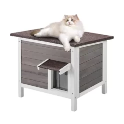 VEVOR Outdoor Cat House Weatherproof, Feral Cat Shelter For Multiple Cats, Outdoor Wooden Cat Rabbit House With All-Round Foam Insulated, Open Roof -BlueBuffalo Sales Store GUEST 4c860264 48ea 4a7f 972e 50104cb6e90d