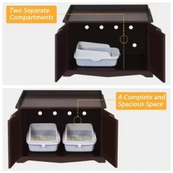 Yaheetech Large Cat Litter Box Enclosures Wooden Storage Side Table 15 Yaheetech Large Cat Litter Box Enclosures Wooden Storage Side Table -BlueBuffalo Sales Store GUEST 4d69b753 923d 4c72 8267 99a071d61bd8