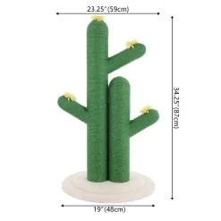 Socorro Modern Jute Double-Cactus Cat Scratching Post With Flower Toys -BlueBuffalo Sales Store GUEST 4dabcb7f a42e 41b4 a6cd 8ce656759375