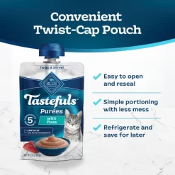 Blue Buffalo Tastefuls Adult Cat Treat Tuna Puree Spouted Pouch - 3oz -BlueBuffalo Sales Store GUEST 4e83d157 de7c 410d 8ab3 7c4cabbd6b6c