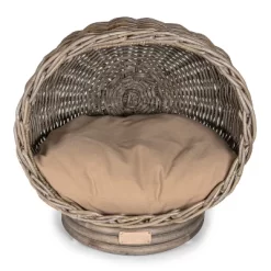 Socket Dome Bohemian Handwoven Rattan Cat Bed With Machine-Washable Cushion -BlueBuffalo Sales Store GUEST 4f97187a 5e9d 4638 9c6a 781ecd24a539