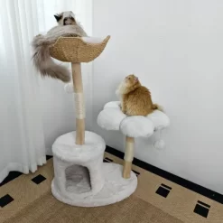 Artloge 47" Tall Sturdy Cat Tree Tower Multi-Level Play Activity Center Luxury Cats House With Cozy Condo & Scratching Post & Toy Ball -BlueBuffalo Sales Store GUEST 4f97f475 7120 4e4e b41a 7abab7888fd0