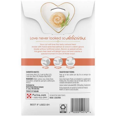 Fancy Feast Seafood Flavor Savory Puree Naturals Cat Treats - 1.4oz/4ct 1 Fancy Feast Seafood Flavor Savory Puree Naturals Cat Treats - 1.4oz/4ct