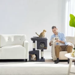 Cat Tree, 29.1-Inch Cat Tower, Cat Condo For Large Cats Up To 11 Lb, Large Cat Perch, 2 Cat Caves, Scratching Post, Cat Houses For Indoor Cats -BlueBuffalo Sales Store GUEST 509f5521 dbad 4718 bd60 e101ec5fe235