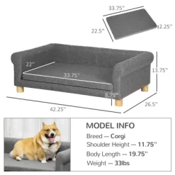 LOVMOR Modern Dog Couch Bed, Pet Sofa For Medium To Large Dogs Or Cats, Elevated Pet Couch Sleeping Bed With Removable Seat Cushion 12 LOVMOR Modern Dog Couch Bed, Pet Sofa For Medium To Large Dogs Or Cats, Elevated Pet Couch Sleeping Bed With Removable Seat Cushion -BlueBuffalo Sales Store GUEST 515fed12 a545 4c25 9ed6 b36979a7e522