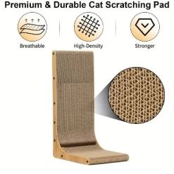 2PCS 23.6" L-Shape Three-dimensional Cat Scratching Board, Cat Scratching Post With Ball Toy Wall Mounted, For Indoor Cats, Large Cat Scratching Board -BlueBuffalo Sales Store GUEST 51c16f47 c764 4914 8a45 631a21a5b488