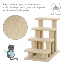 Chery Life 25" 4-Step Multi-Level Carpeted Cat Scratching Post Pet Stairs, Beige 11 Chery Life 25" 4-Step Multi-Level Carpeted Cat Scratching Post Pet Stairs, Beige -BlueBuffalo Sales Store GUEST 52523d28 960f 4066 b111 0e7b47718d49 1