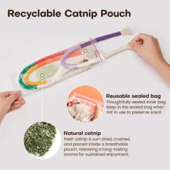 Itopfox Cat Chew Toys With Refillable Natural Catnip, Safe Teeth Cleaning Interactive Kitten Toys For Indoor Play, All Breeds -BlueBuffalo Sales Store GUEST 5256f863 b22a 4df0 8f87 836789e074c2