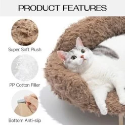 Boersma Elevated Cat Bed – Wooden Pet Sofa With Washable Cover For Cats & Small To Medium Dogs, Modern Indoor Pet Furniture -BlueBuffalo Sales Store GUEST 533909b0 4ebf 4b87 a9f8 81b04924c31e