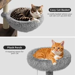 57.5" Cat Tree W/Litter Box Enclosure, Condo & Hammock - Modern 2-in-1 Tower W/Scratching Post, Perch & Storage -BlueBuffalo Sales Store GUEST 5431a3fd fb36 4bd4 86a9 c32e5325f651 1